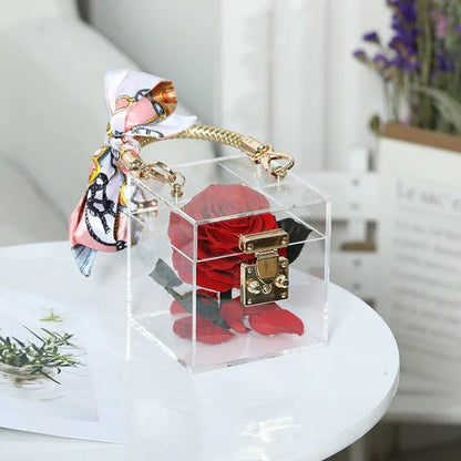 Coffret de Luxe avec une Rose Eternelle Premium - Rose Eternelle La Boutique