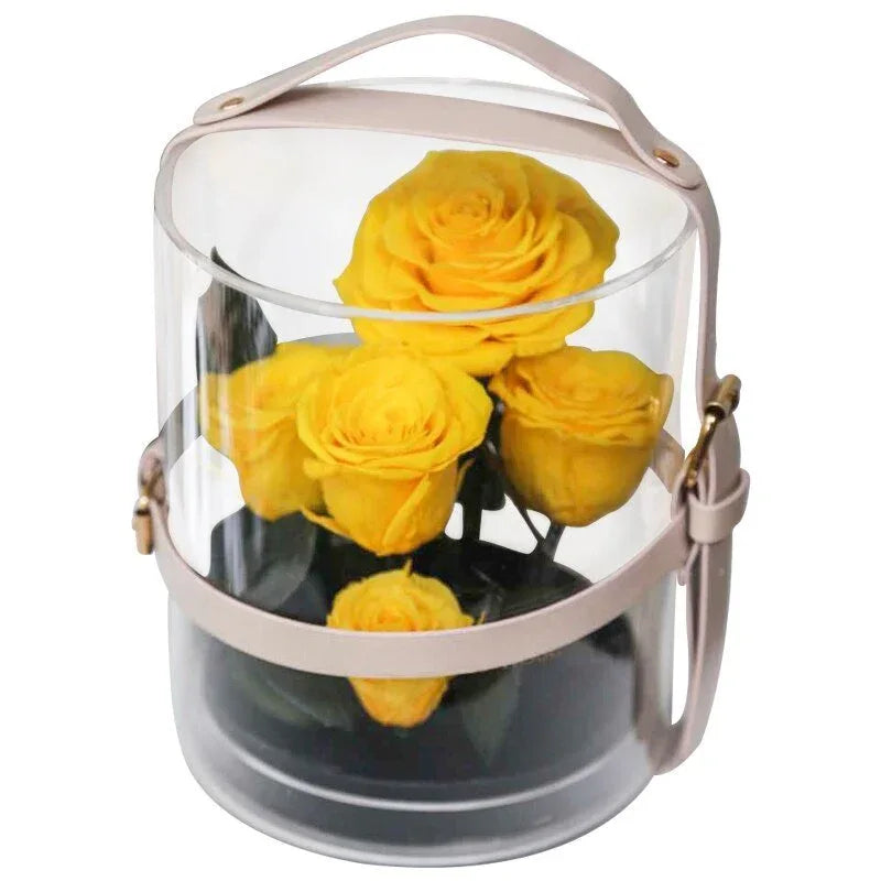 Composition Florale avec Rose éternelle de Haute Qualité - Rose Eternelle La Boutique