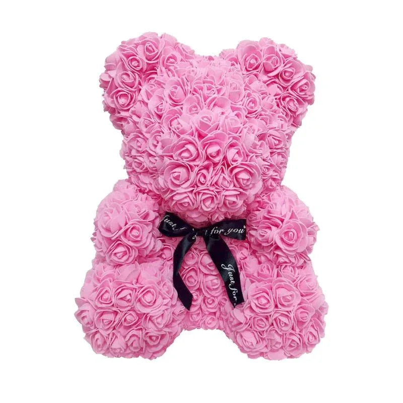Ours en Rose Eternelle (choix de couleur) - Rose Eternelle La Boutique