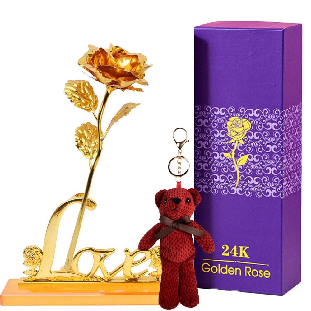 Eternal Rose Gift Box in 24k Gold