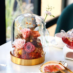 Rose Eternelle avec Composition Florale ( Choix Couleur )