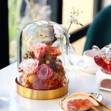 Rose Eternelle avec Composition Florale ( Choix Couleur )