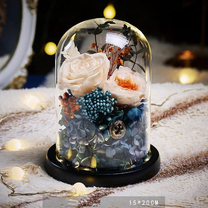 Rose Eternelle avec Composition Florale ( Choix ) - Rose Eternelle La Boutique