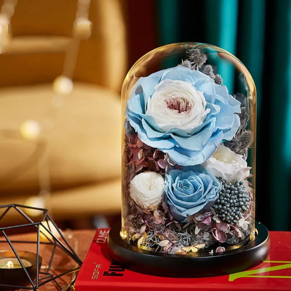 Composition Florale avec Rose Eternelle de Prestige - Rose Eternelle La Boutique