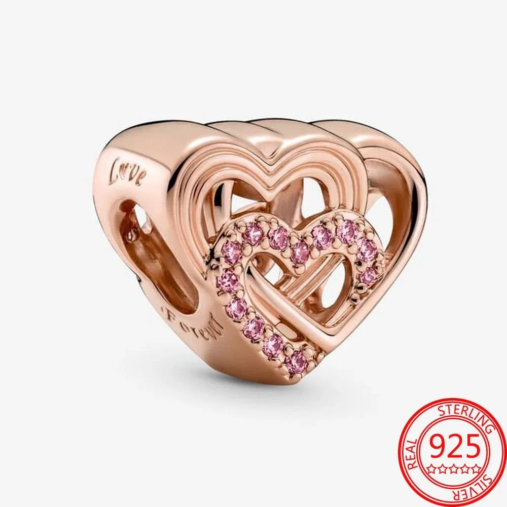 Charms bracelet pandora Cœur Eternel ( Choix de Style ) - Rose Eternelle La Boutique