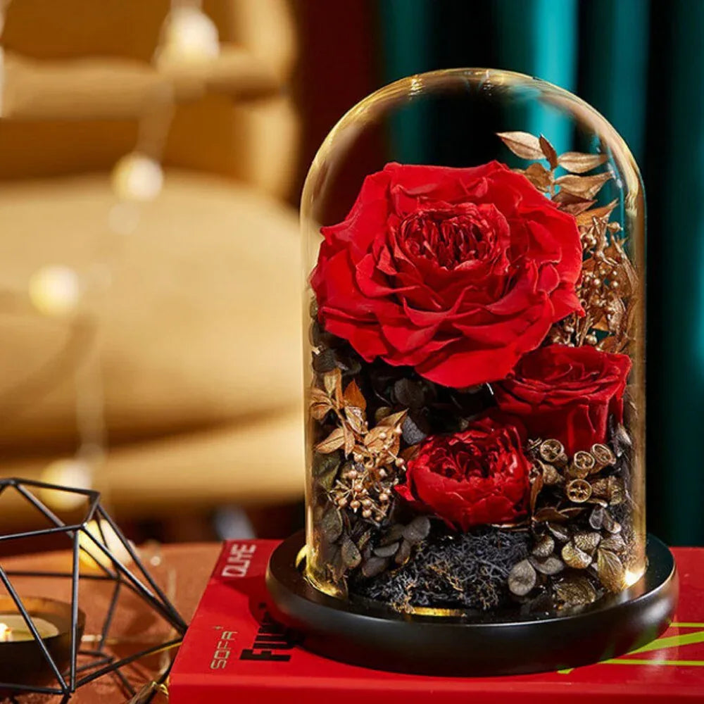 Composition Florale avec Rose Eternelle de Prestige - Rose Eternelle La Boutique
