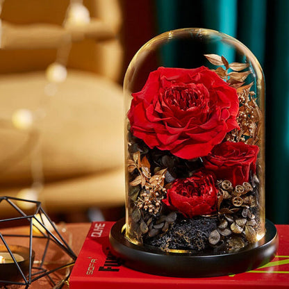 Blumenarrangement mit Prestige Eternal Rose