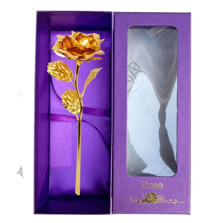 Coffret Rose Éternelle Or 24K – Cadeau de Luxe Inoubliable - Rose Eternelle La Boutique