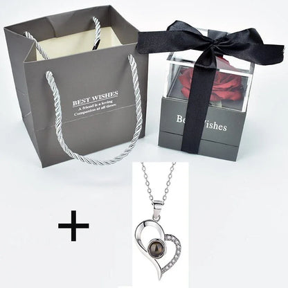 Rose Eternelle Coffret (Choix collier) - Rose Eternelle La Boutique