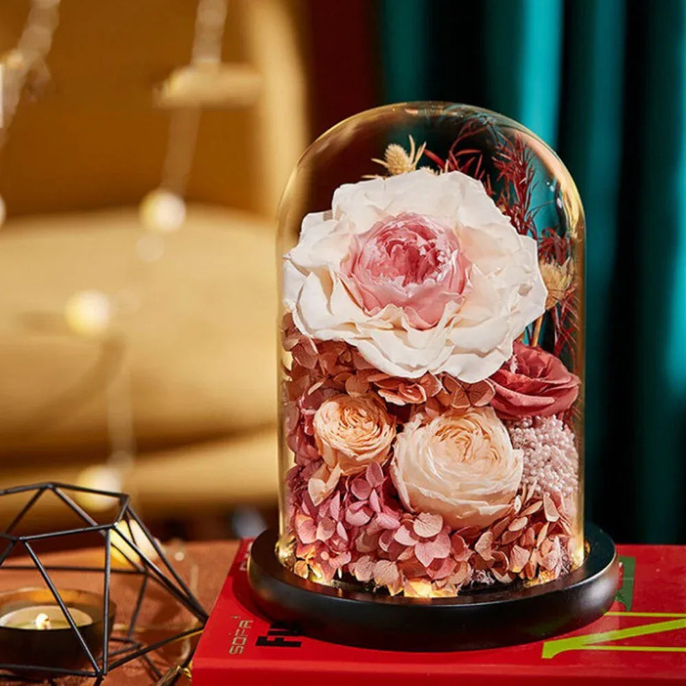 Composition Florale avec Rose Eternelle de Prestige - Rose Eternelle La Boutique