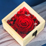 Rose Eternelle <br>coffret décoratif <br>Rouge - Rose Eternelle La boutique