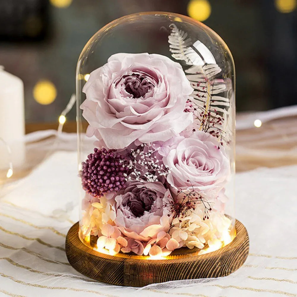 Composition Florale avec Rose Eternelle de Prestige - Rose Eternelle La Boutique