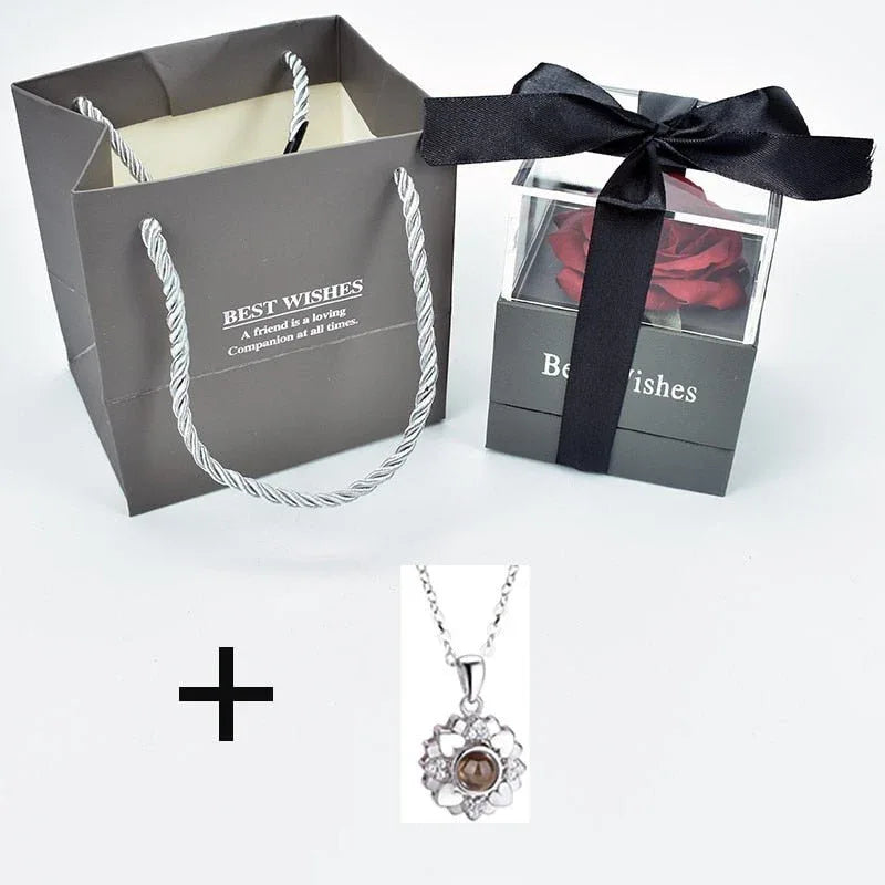 Rose Eternelle Coffret (Choix collier) - Rose Eternelle La Boutique