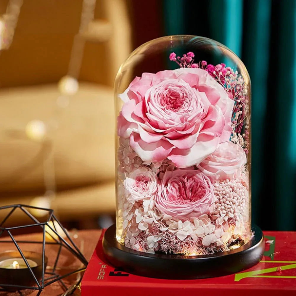 Composition Florale avec Rose Eternelle de Prestige - Rose Eternelle La Boutique