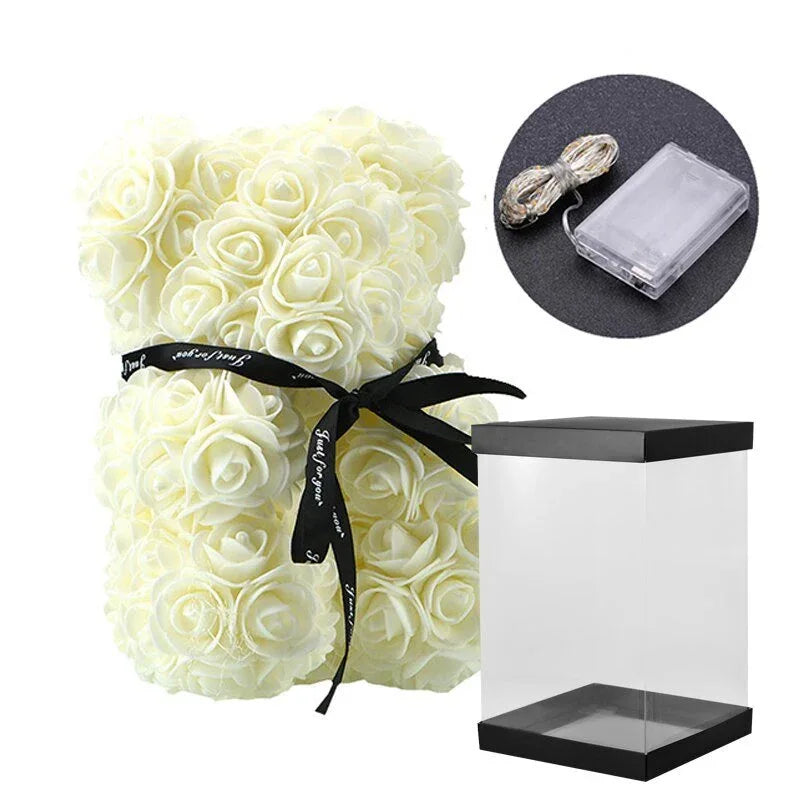 Couple d'ourson en Rose Eternelle - Rose Eternelle La Boutique