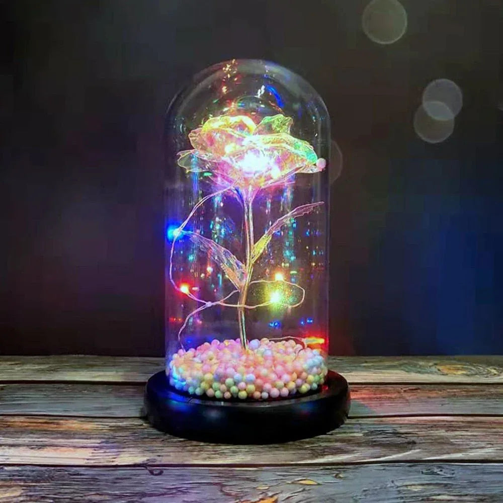 Rose Eternelle LED avec Figurine ( choix ) - Rose Eternelle La Boutique
