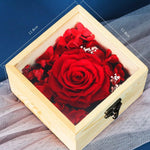 Rose Eternelle <br>coffret décoratif <br>Rouge - Rose Eternelle La boutique