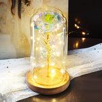 Rose Eternelle Crystal Sous Cloche (Choix de Couleurs)