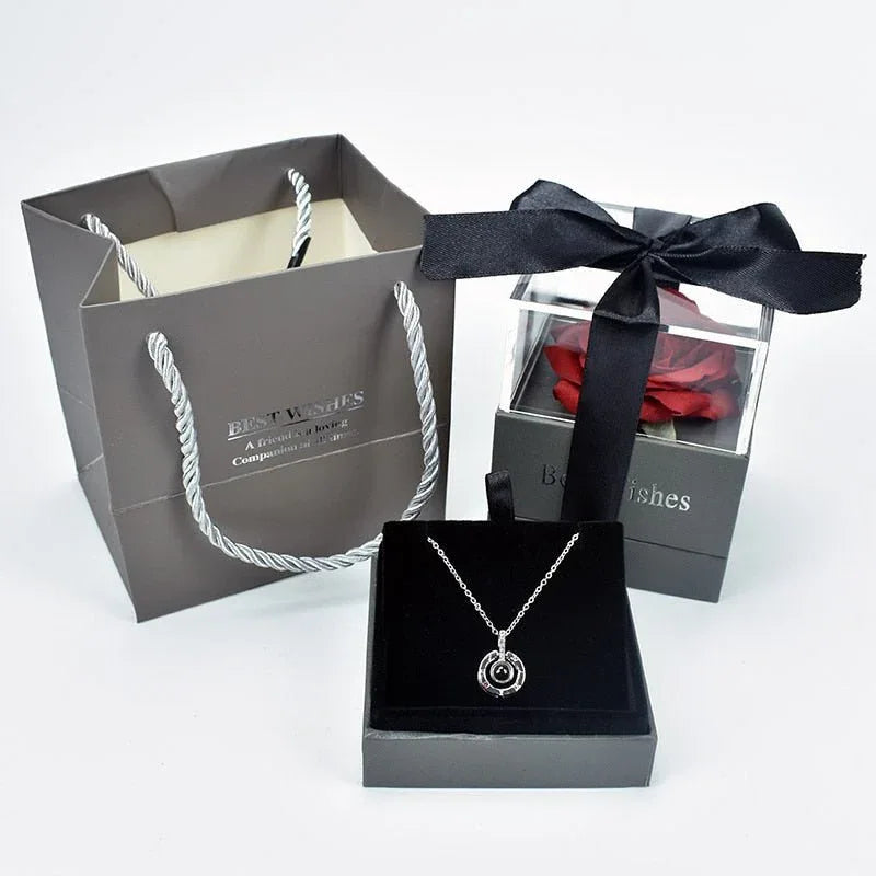 Rose Eternelle Coffret (Choix collier) - Rose Eternelle La Boutique