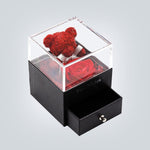 Roses Eternelles Ourson Avec sa Boite