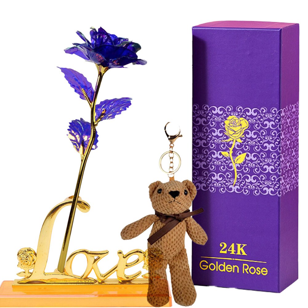 Eternal Rose Gift Box in 24k Gold