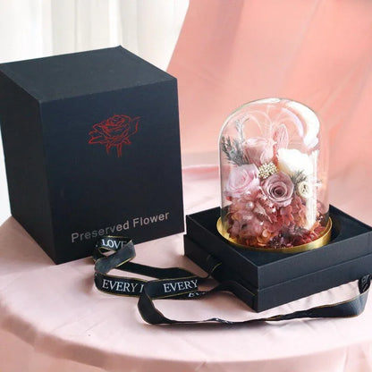 Rose Eternelle avec Composition Florale ( Choix Couleur ) - Rose Eternelle La Boutique