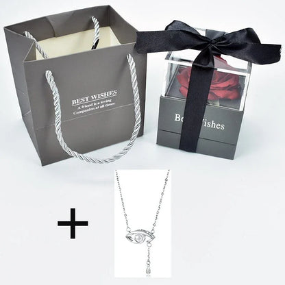 Rose Eternelle Coffret (Choix collier) - Rose Eternelle La Boutique