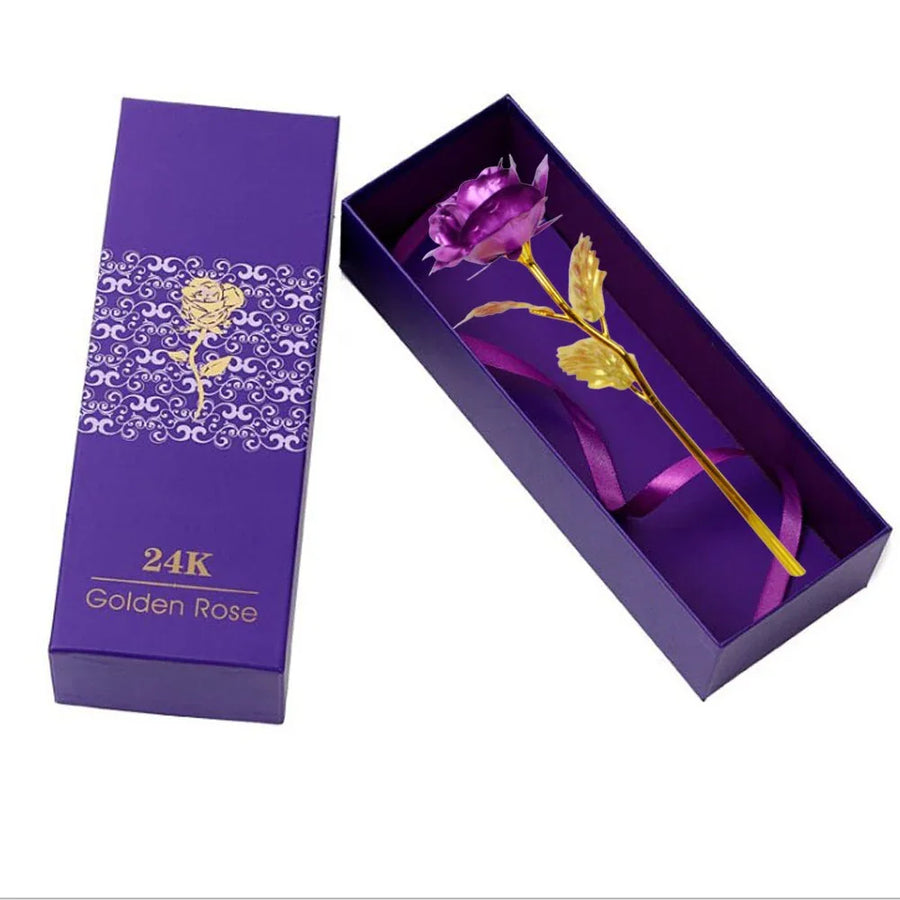 Coffret Rose Éternelle Or 24K – Cadeau de Luxe Inoubliable - Rose Eternelle La Boutique
