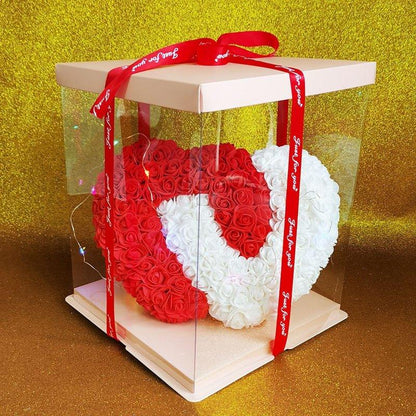 Cœur en rose éternelle + boite ( Choix de couleurs ) - Rose Eternelle La Boutique