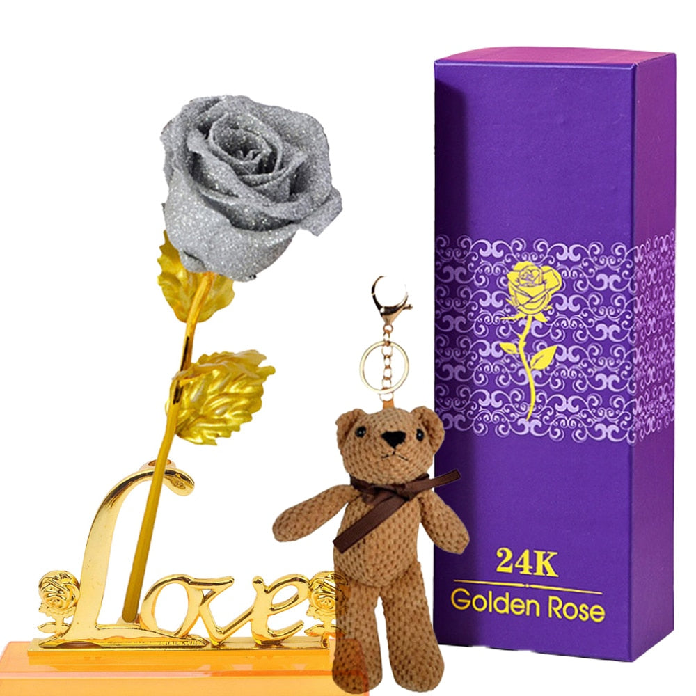 Eternal Rose Gift Box in 24k Gold