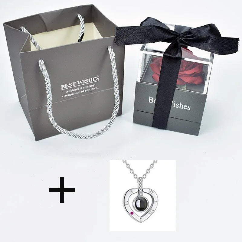 Rose Eternelle Coffret (Choix collier) - Rose Eternelle La Boutique
