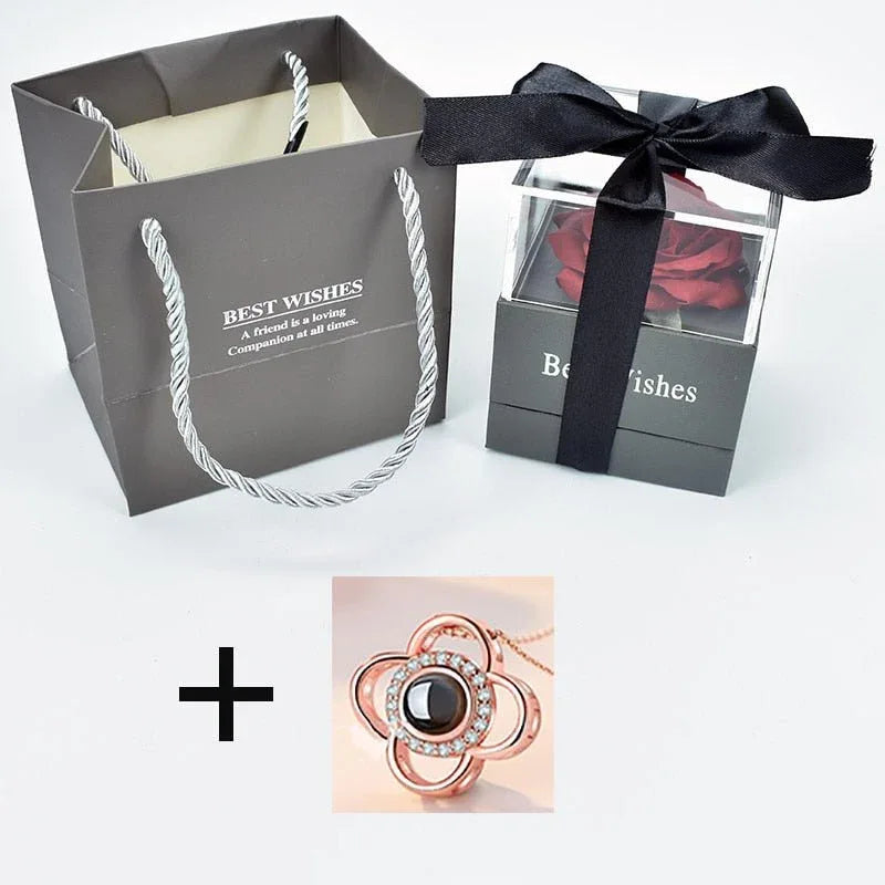 Rose Eternelle Coffret (Choix collier) - Rose Eternelle La Boutique