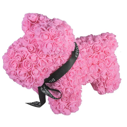 Chien en Rose Eternelle ( Choix de Couleur ) - Rose Eternelle La Boutique