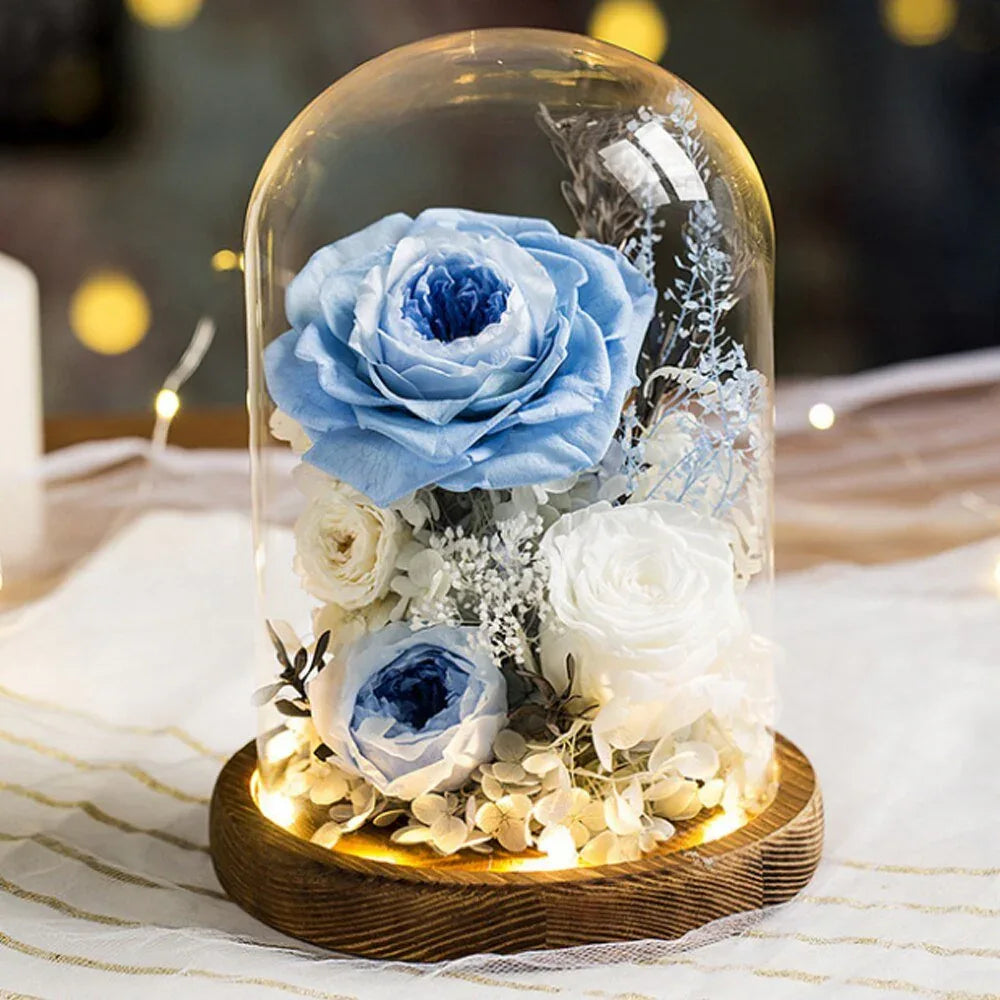 Composition Florale avec Rose Eternelle de Prestige - Rose Eternelle La Boutique