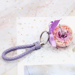 Rose eternel violette<br>porte clef - Rose Eternelle La boutique