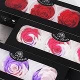 Boite de 3 rose eternelle<br> noir - Rose Eternelle La boutique
