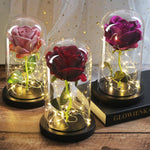 Rose Eternelle Avec LED Rouge