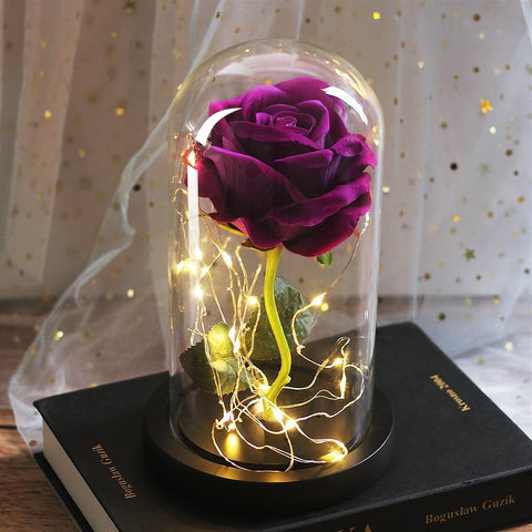 Grande rose eternelle<br> violette - Rose Eternelle La boutique
