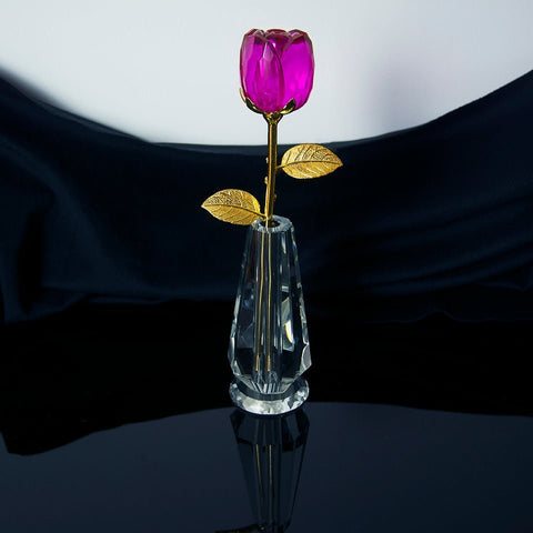 Rose Eternelle Fuchsia Or & Cristal