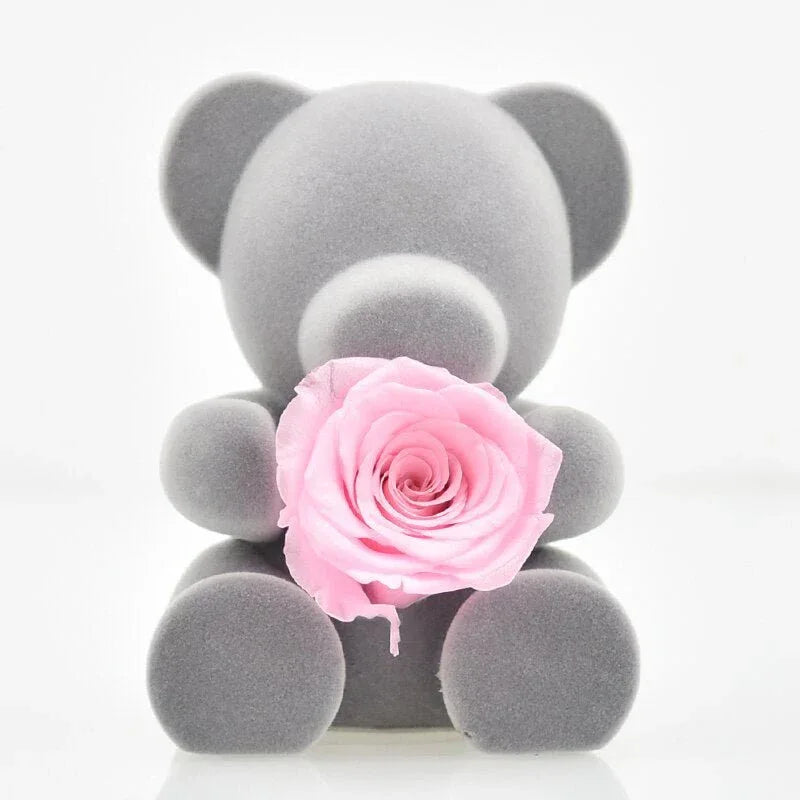 Rose Eternelle Ourson ( Choix de style ) - Rose Eternelle La Boutique