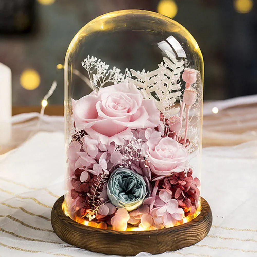 Composition Florale avec Rose Eternelle de Prestige - Rose Eternelle La Boutique