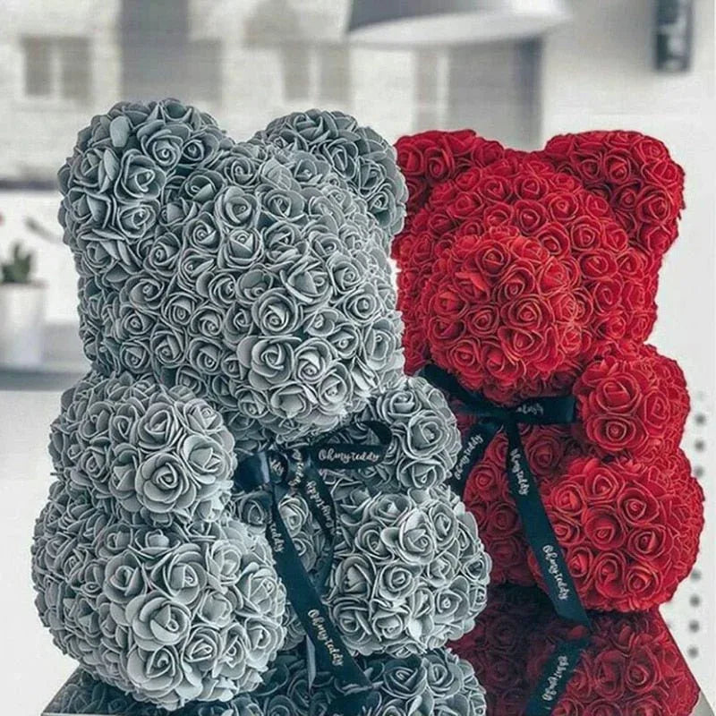 Ours en Rose Eternelle (choix de couleur) - Rose Eternelle La Boutique