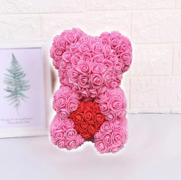 Couple d'ourson en Rose Eternelle - Rose Eternelle La Boutique