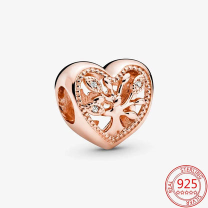 Charms bracelet pandora Cœur Eternel ( Choix de Style ) - Rose Eternelle La Boutique