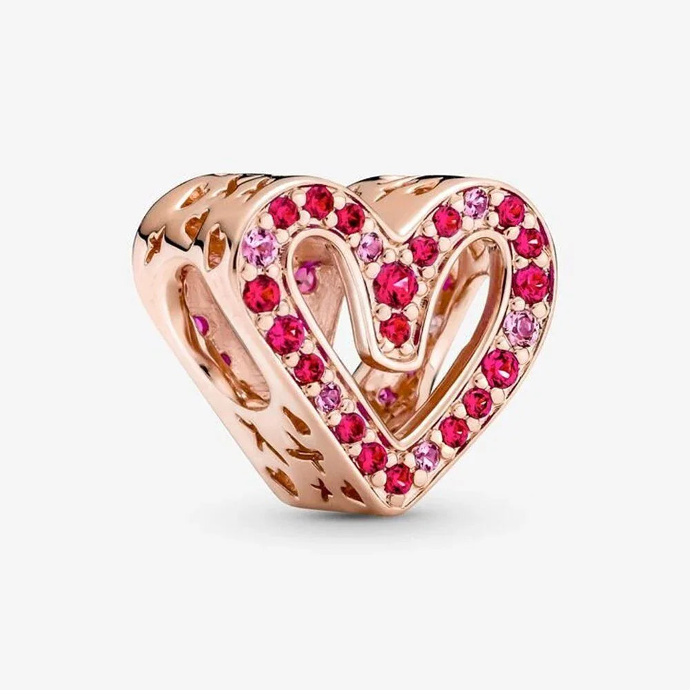 Charms bracelet pandora Cœur Eternel ( Choix de Style ) - Rose Eternelle La Boutique