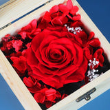 Rose Eternelle <br>coffret décoratif <br>Rouge - Rose Eternelle La boutique