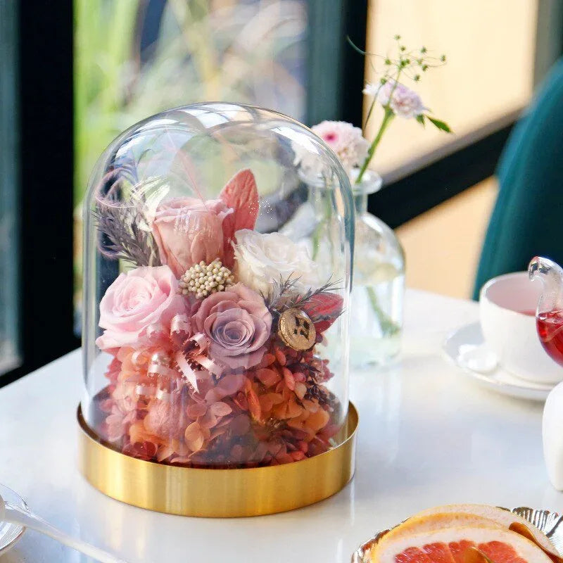 Rose Eternelle avec Composition Florale ( Choix Couleur ) - Rose Eternelle La Boutique