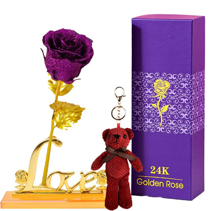Eternal Rose Gift Box in 24k Gold