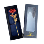 Coffret Rose Éternelle Or 24K – Cadeau de Luxe Inoubliable