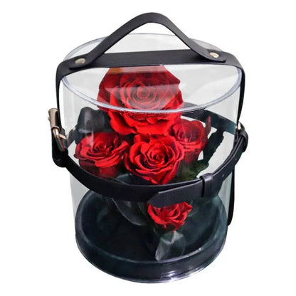 Composition Florale avec Rose éternelle de Haute Qualité - Rose Eternelle La Boutique